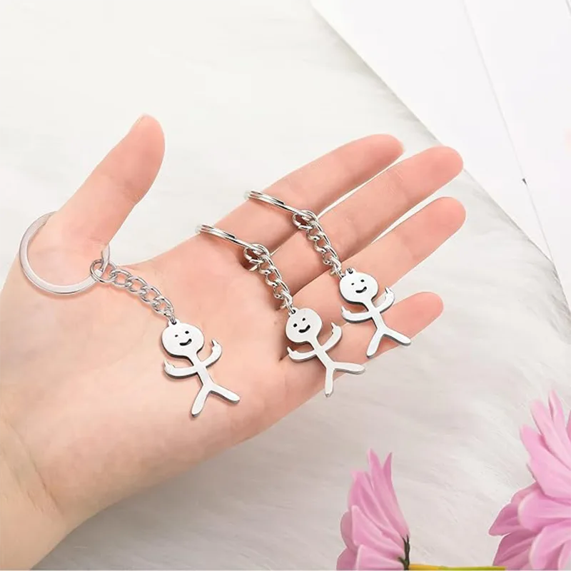 Ruostumattomasta teräksestä valmistettu avaimenperä